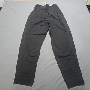 flaws B.O.U. High Waisted Lace Up Back Pants Women  7 Black Pleated Vintage 90s